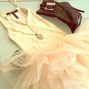 AUTHENTIC BCBG RUNWAY BALLERINA DRESS WITH TUTU